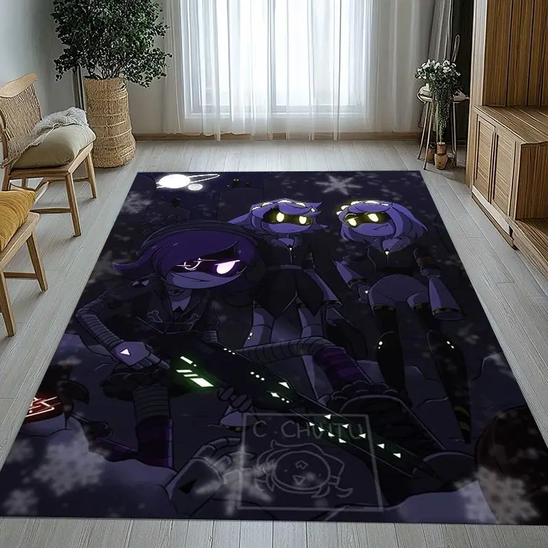 Murder Drones Uzi N Cyn Cartoon Soft Non-Slip Large Area Rug for Living Room,Bedroom Playroom Carpet Mat for Sofa,Home Decor