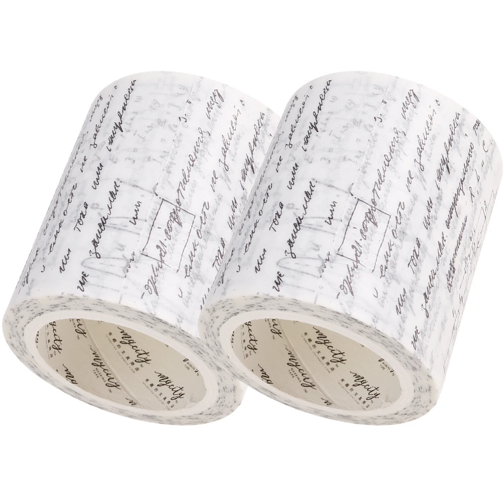 

Gothic Washi Paper Tapes 2 Rolls DIY Craft Decorative Scrapbook Gift Wrapping Vintage Tapes Notebook Photo Albums