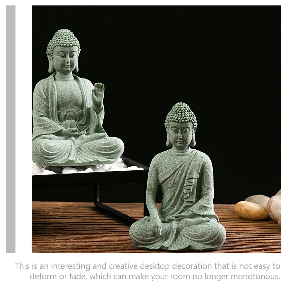 

Decorative Buddha Statue Fish Tank Ornament Meditating Decor Wonderful Landscape Aquarium Supply Unique Religious Culture