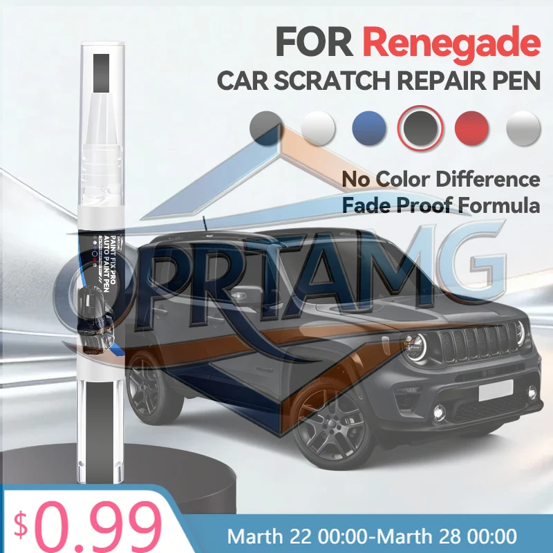 

2026 Hot Car Sticker For Jeep Renegade 2014-2025 BU Paint Repair Pen Touch Up Scratch Remover DIY Auto Accessories Black