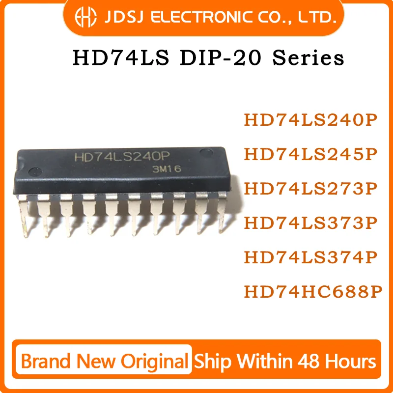 10PCS HD74LS240P HD74LS245P HD74LS273P HD74LS373P HD74LS374P HD74HC688P DIP16 Brand New Original Chip IC