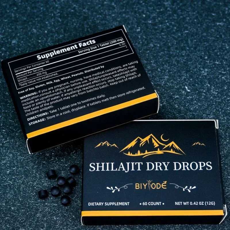 Comprimés Shilajit Naphealth pour aliments, 1 bouteille de 60 comprimés