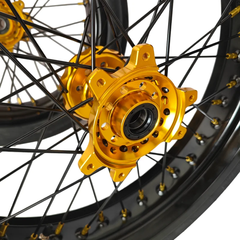 Aluminum Alloy Motorcycle Rims 17 Inch Sur-Ron Ultra Bee Supermoto Wheels With Tires