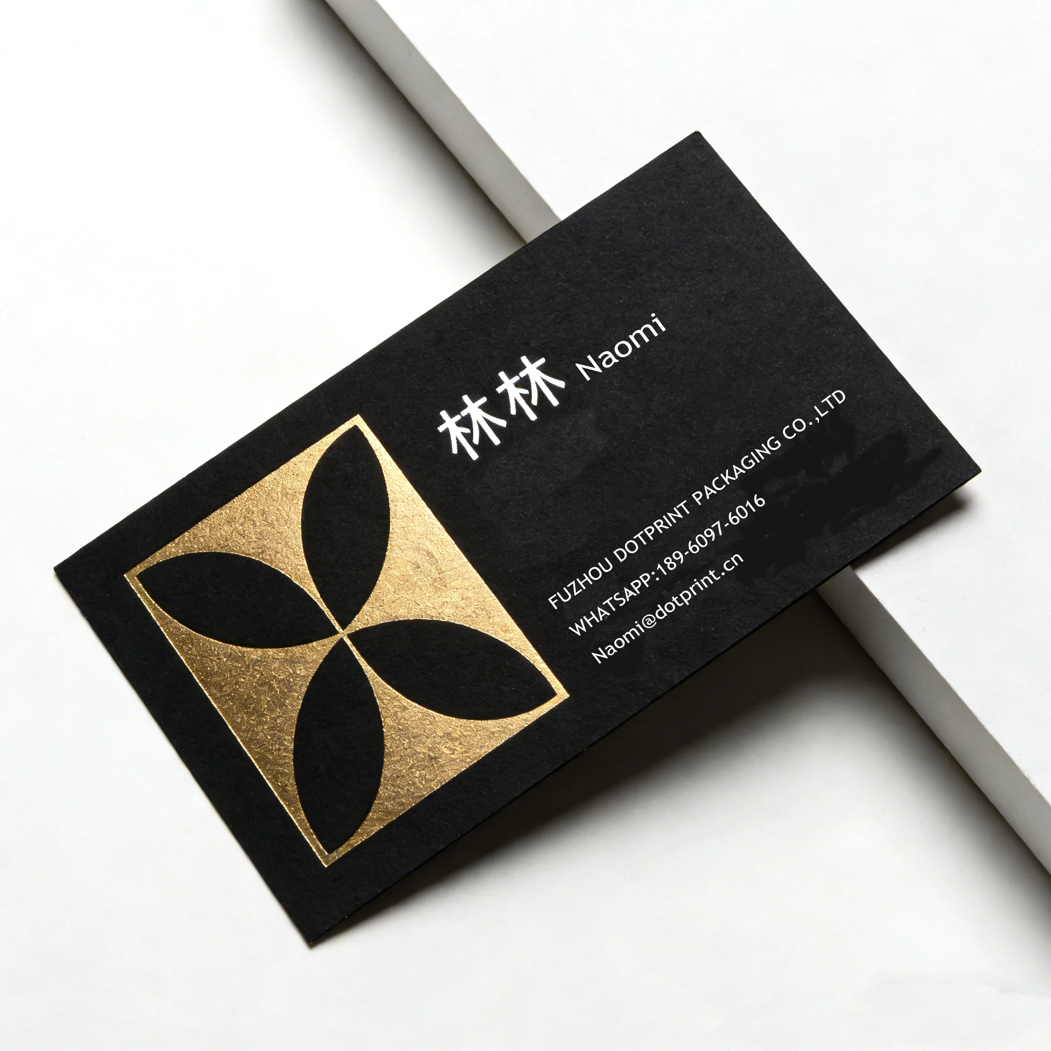 200Pcs Personalized Gold Foil Business Cards Custom Luxury Commercial Name Card Free Design Printing Service Bulk