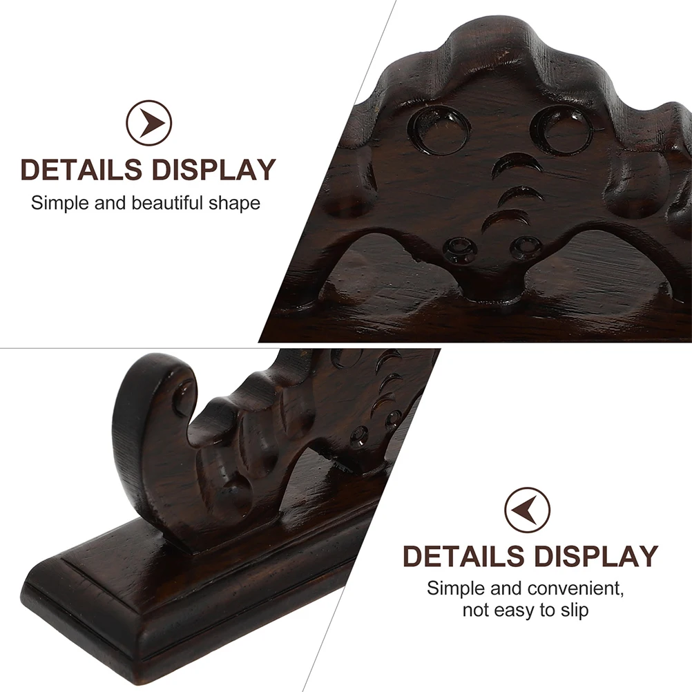 

2pcs Wooden Rack Chinese Style Brush Holder Desktop Organizer Calligraphy Pen Stand Ink Pen Container For Home Decor
