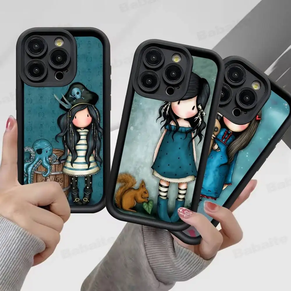 

Japan Santoro G-Gorjuss TPU Phone Cover For Iphone 17 16 15 14 13 12 11 Pro Max Plus Case Cover