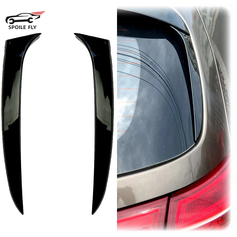 

2x 2011 To 2015 For Kia Sportage R High Quality ABS Car Rear Window Side Spoiler Wing Trim Cover Decoration Glossy Black