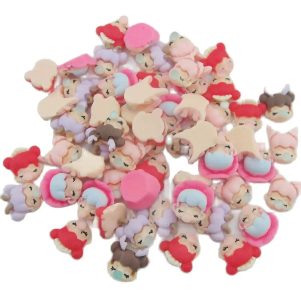 NBNLNG 150Pcs Small Stuff Mix Lovely Flatback Buttons Princess Scrapbooking DIY Hairclip Craft Ornament