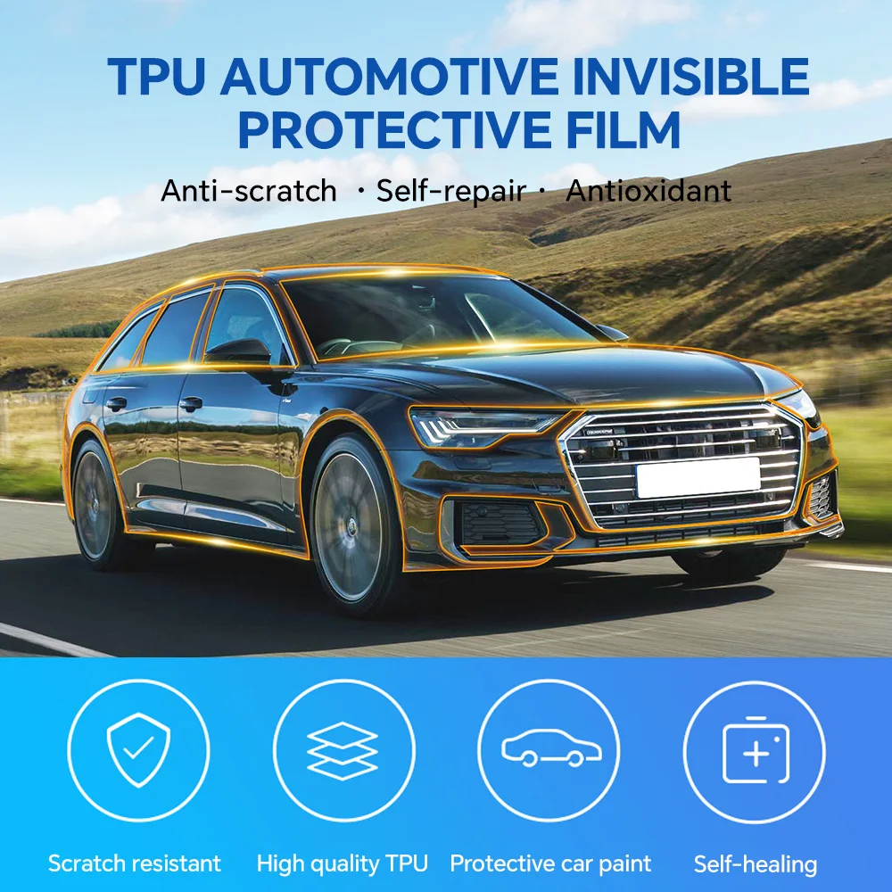  Custom Precut For Audi A6 Avant S Line Full Vehicle Clear Bra Precut PPF Paint Protection Film TPU Transparent Anti Scratch