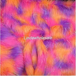 Colorful jacquard fox fur,faux fur fabric,Clothing fur collar decorative carpet pad material,felt cloth,