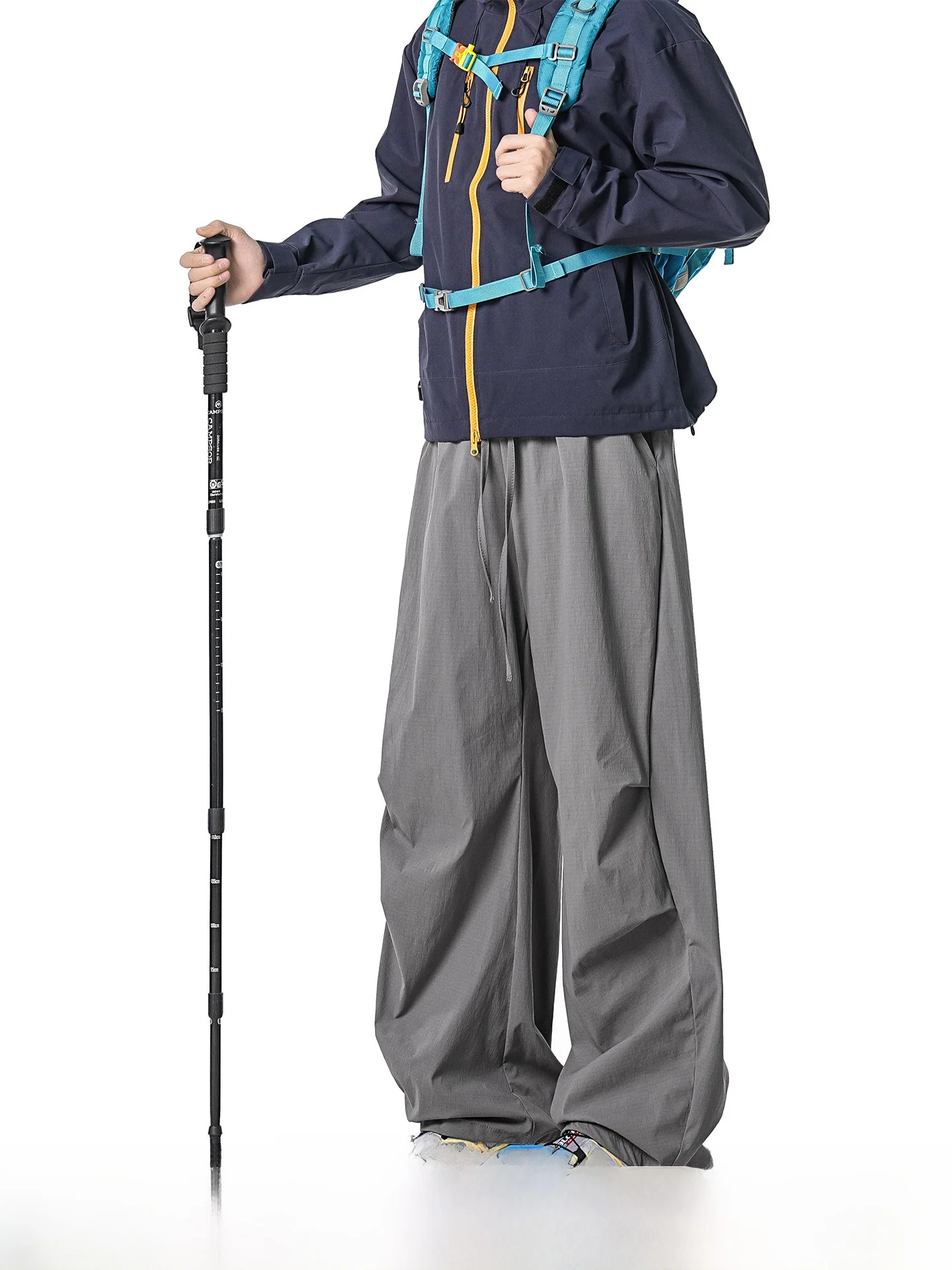 ARTANNIE Outdoor Climbing Quick Dry Casual Men's Pants Summer New American Folded Straight Leg Long Pants Breathable Skin-Fri...