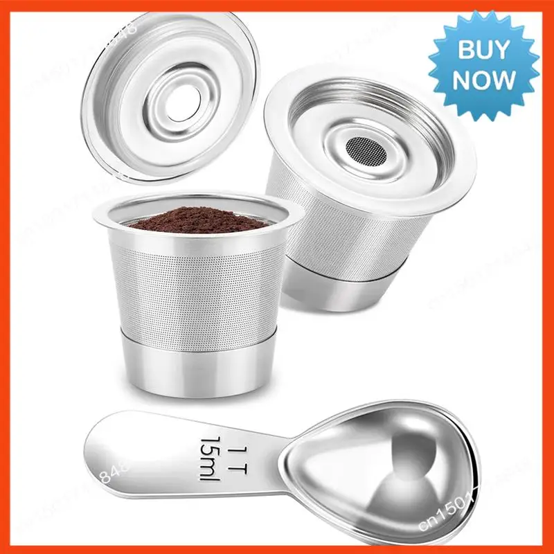 BISM 재사용 가능한 K 컵 및 커피 포드 Keurig 용 스테인레스 스틸 리필 형 K 컵 금속 K 컵 커피 포드 커피 양조 액세스