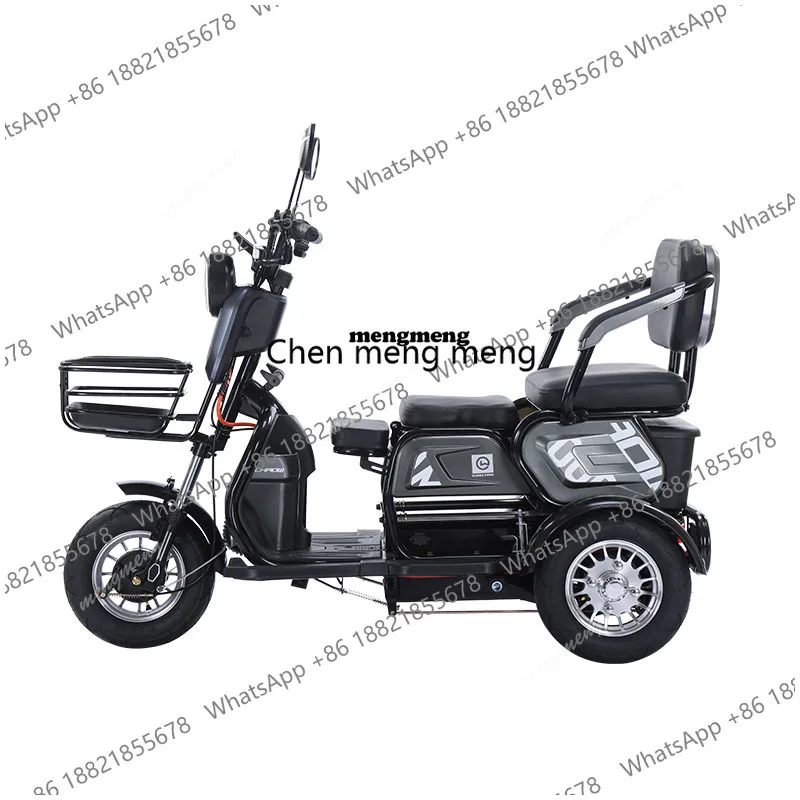 Electric Tricycle For Transporting Leisure Children And The Elderly Pick Up And Drop Off Children 1000W72V22AH Electric