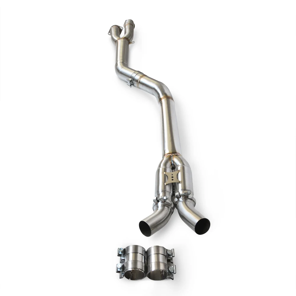 Suitable for long exhaust mid-tubes and resonators such as BMW M2 G87 S55 2021-2023 high-performance stainless steel