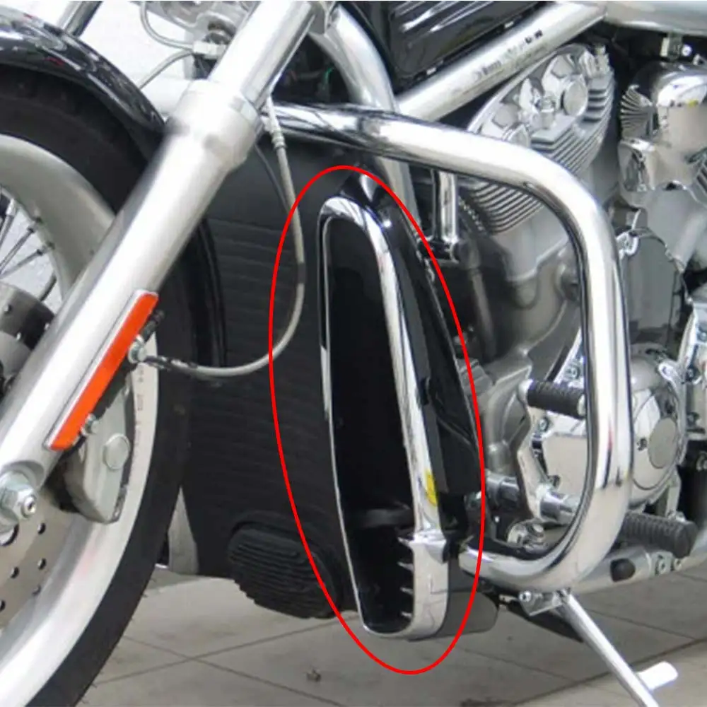 2PCS Front Radiator Cover Side Bezel For Harley-Davidson VRSCB V-Rod 2004-2005 Motorcycle 1Pair Chrome #66115-01/66116-01