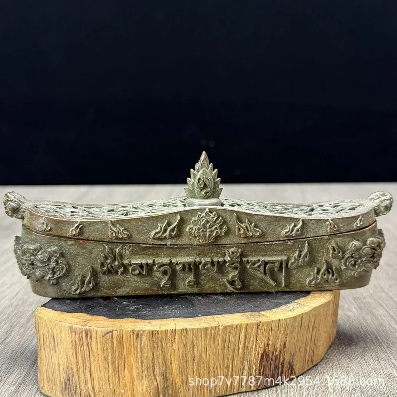 Brass alloy craft hollow incense burner home decoration ornament