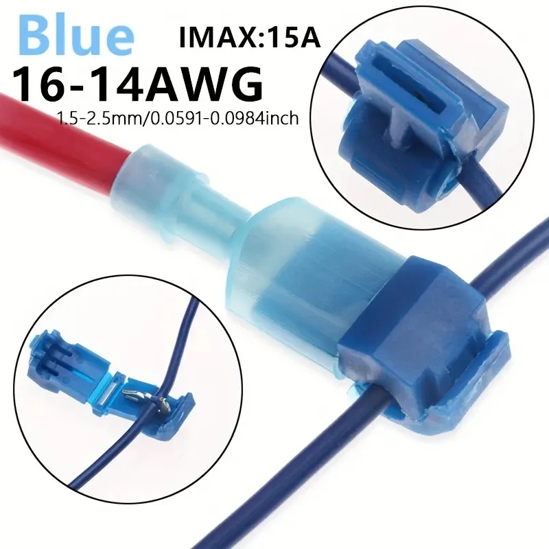 50pcs Quick Electrical Cable Connectors Lock Wire Terminals for Electric Connections, Fast Lead Terminal Connector image 2