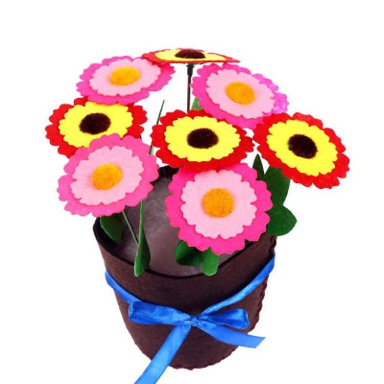 Flower Pot Crafts Toys for Children Kids DIY Potted Plant Kindergarten Learning Education Toys Montessori Teaching Aids Toy