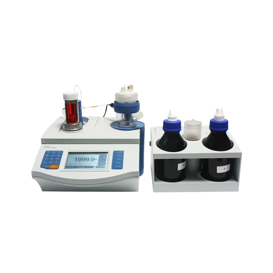 KFT-40C Lab Auto Digital LCD Display Volumetric Karl Fischer Moisture Titrator with KF Titration Mode and Titer Detection