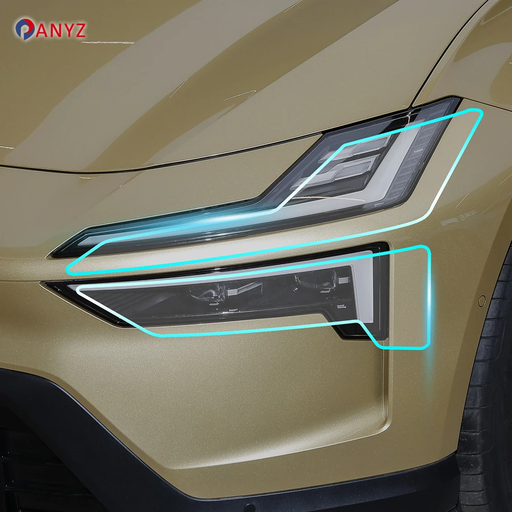 

For Polestar 4 2024 2025 Headlight A B Pillars Anti-Scratch Protective TPU Car Sticker Paint Protection Film PPF Transparent