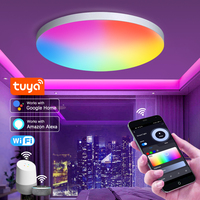 Tuya WiFi LED Ceiling Light 40W APP Voice Control Smart Lamp AC 220V Dimmable RGB Ceiling Lights Works with Alexa Google Home