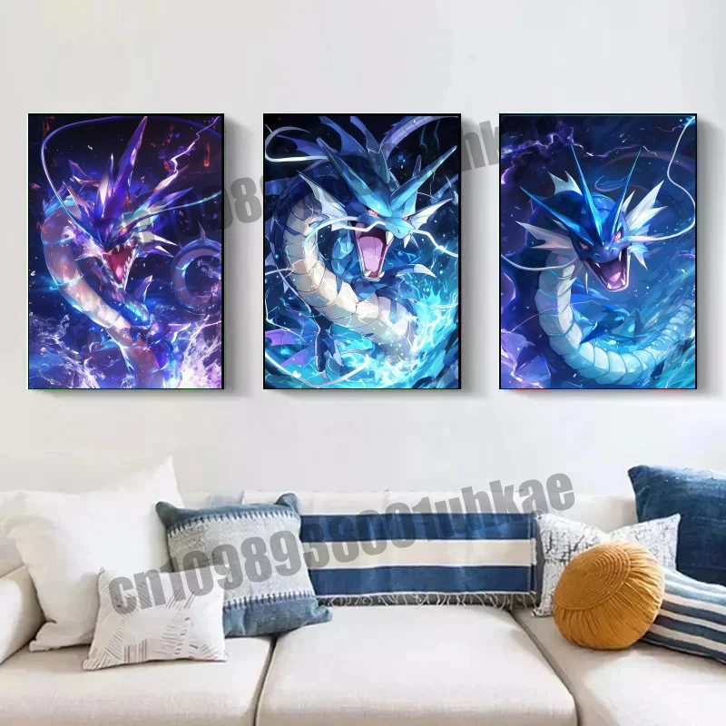 

Anime Pokemon, Rayquaza, Mewtwo, Eevee, Canvas Painting HD Poster Picture Fashion Home Decoration Background Wall Art Painting