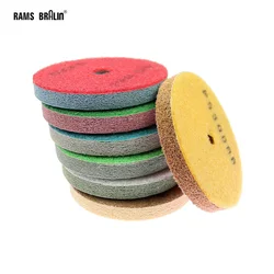 1 piece 80mm/100mm Stone Sponge Fiber Flexible Grinding Disc Marble Buff Polishing Pad