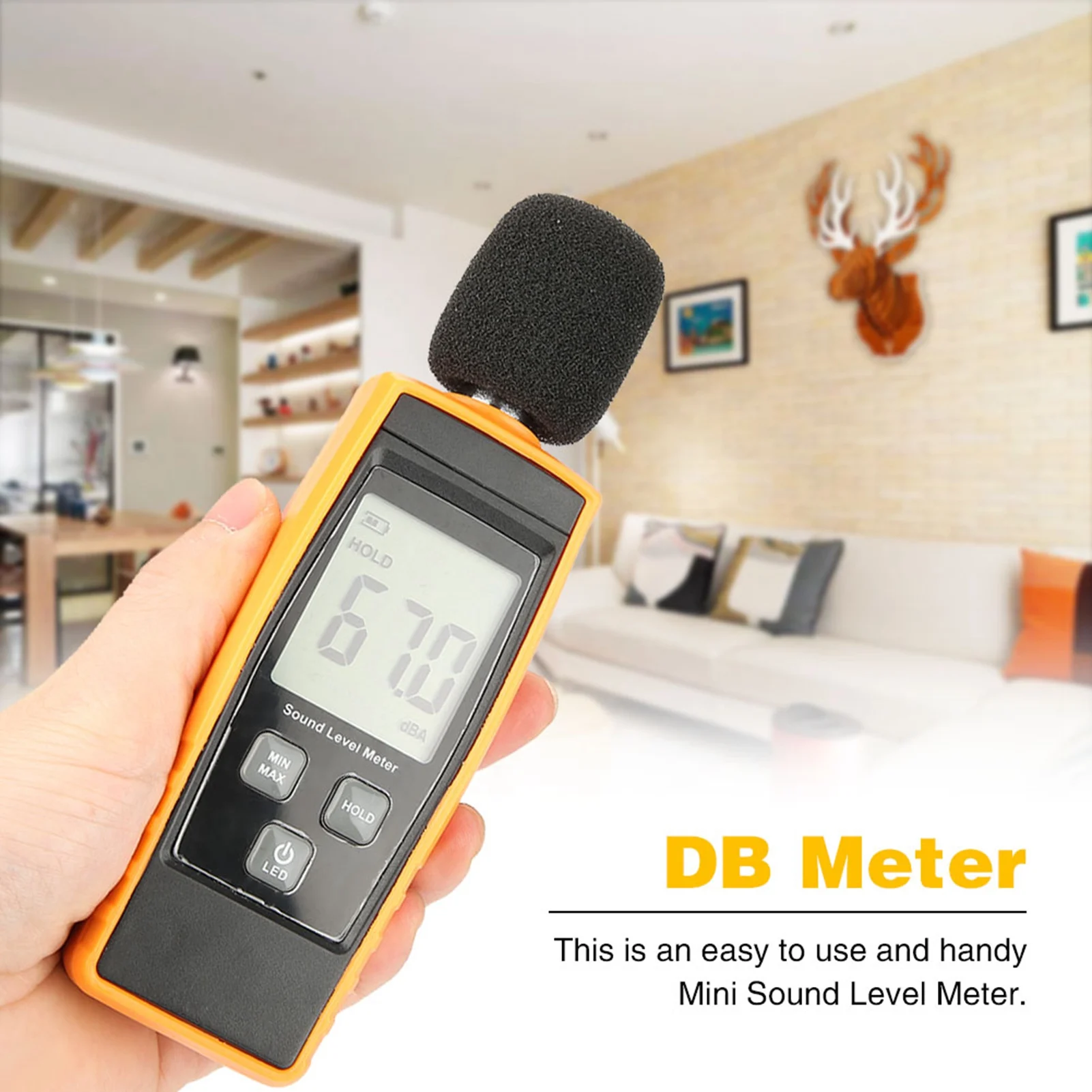 RZ1359 Digital LCD Sound Level Meter DB Meter Environmental Noise Tester