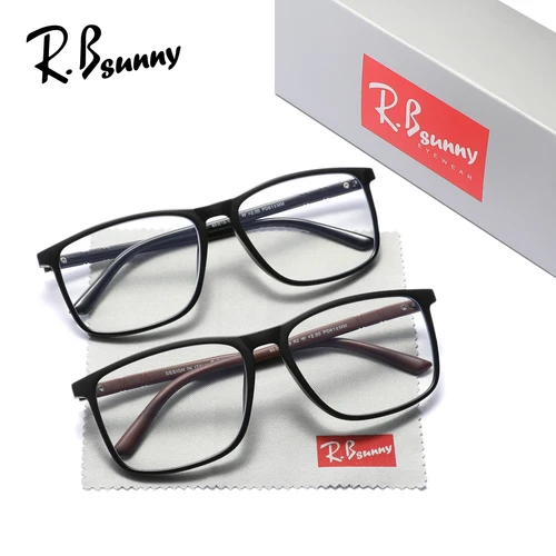 Imagen 2 del producto 2 uds gafas de lectura rectangulares hombre mujer Anti luz azul presbicia gafas lector + 1,0 + 1,5 + 2,0 + 2,5 + 3,0 + 3,5