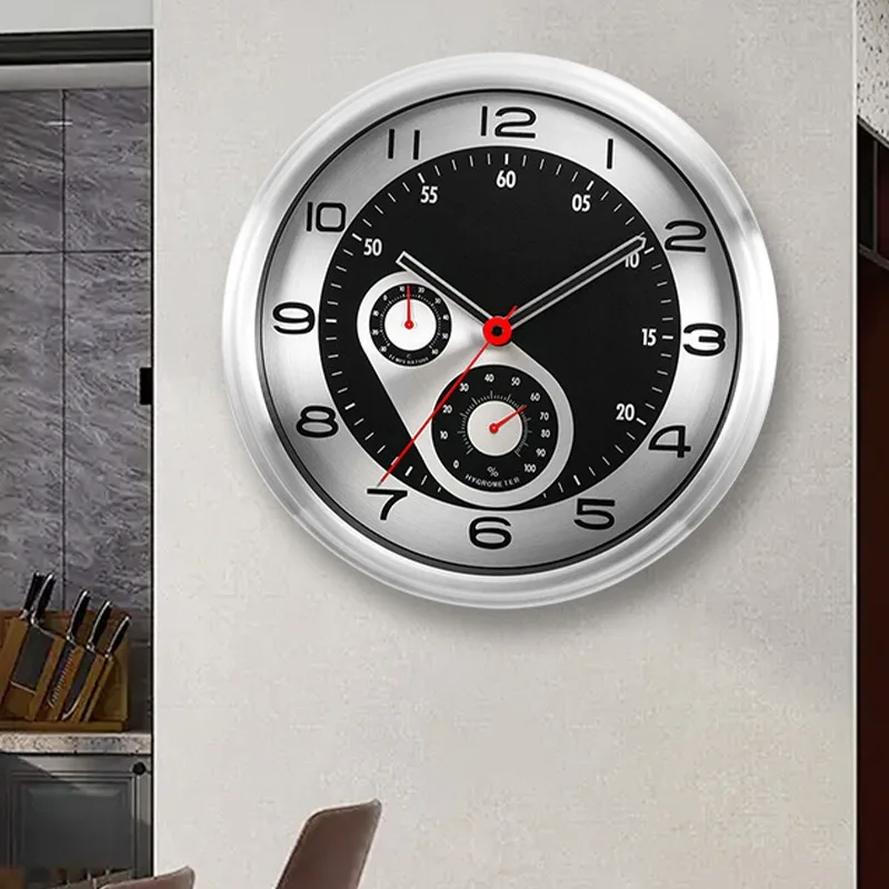 Metal Minimalist Wall Clock Elegant Design Wall Clocks Living Room Silent Decoration Timepiece Entrance Hall Aesthetic Clock