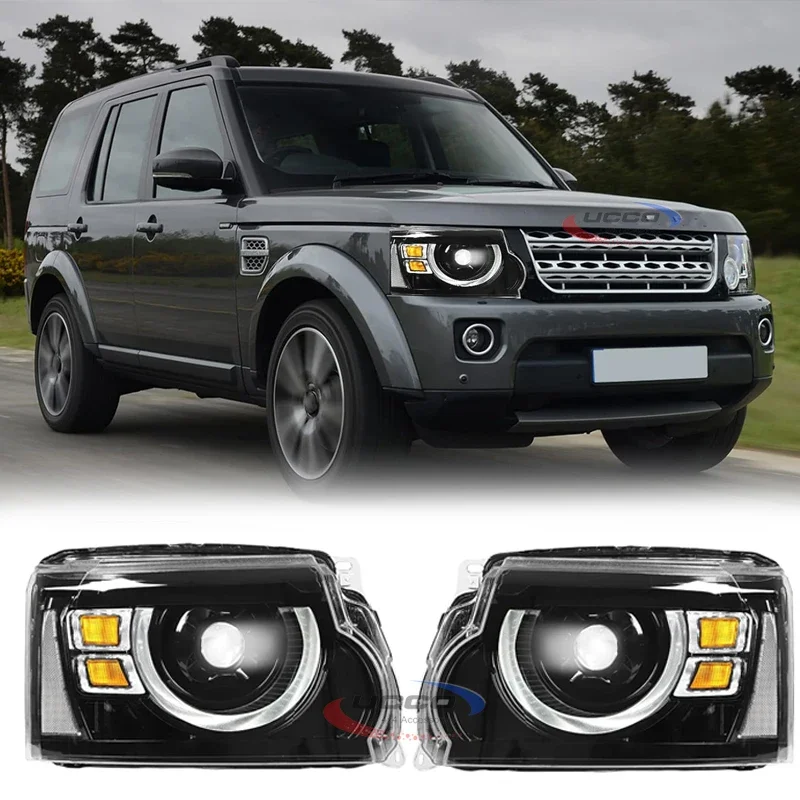 For Land Rover Discovery 4 LED Headlights 2005-2013 Headlamp Car Styling DRL Signal Projector Lens Car Accessories