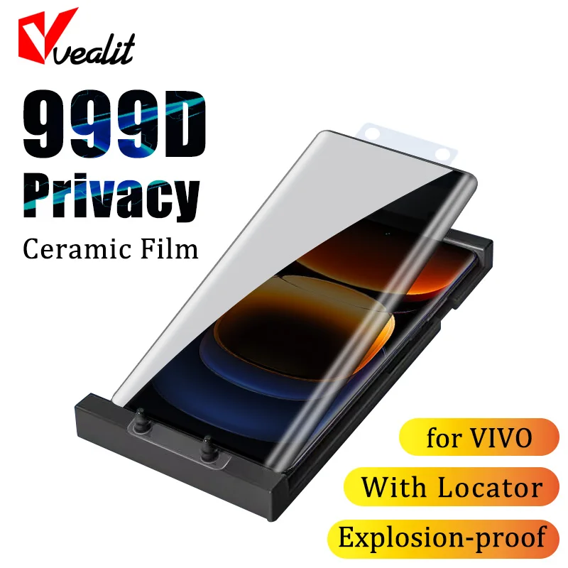 

999D Soft Ceramic Film For Vivo iQOO 12 11 10 9 8 Pro Privacy Screen Protector For Vivo V30 V29 V27 V25 Pro Explosion-proof Film