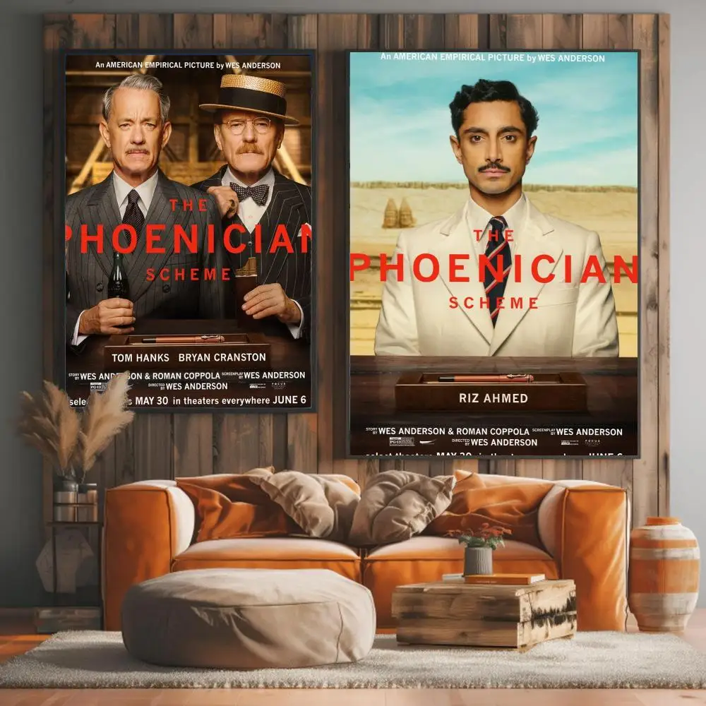 classic movie T-The Phoenician Scheme-E Painting Calligraphy Elegant Botanical Decor for Living Room Modern Interior Design