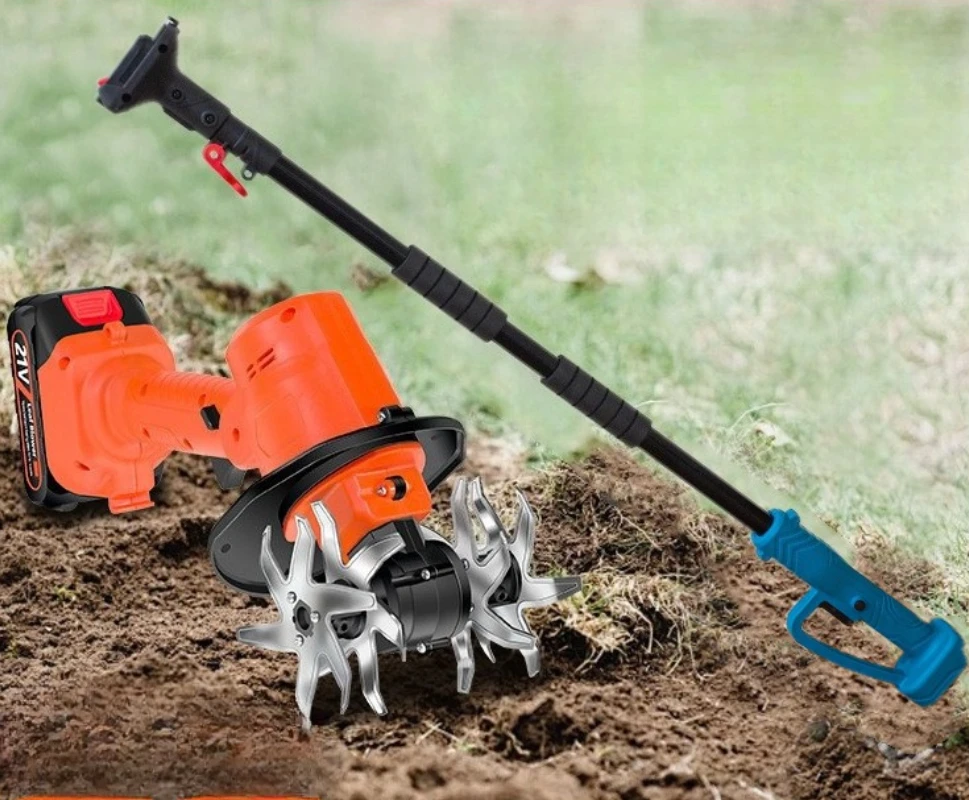 Household Lithium Battery Scarifier Small  Handheld Electric Hoe Garden Bonsai Weeding Soil Turning Wireless Micro-tiller