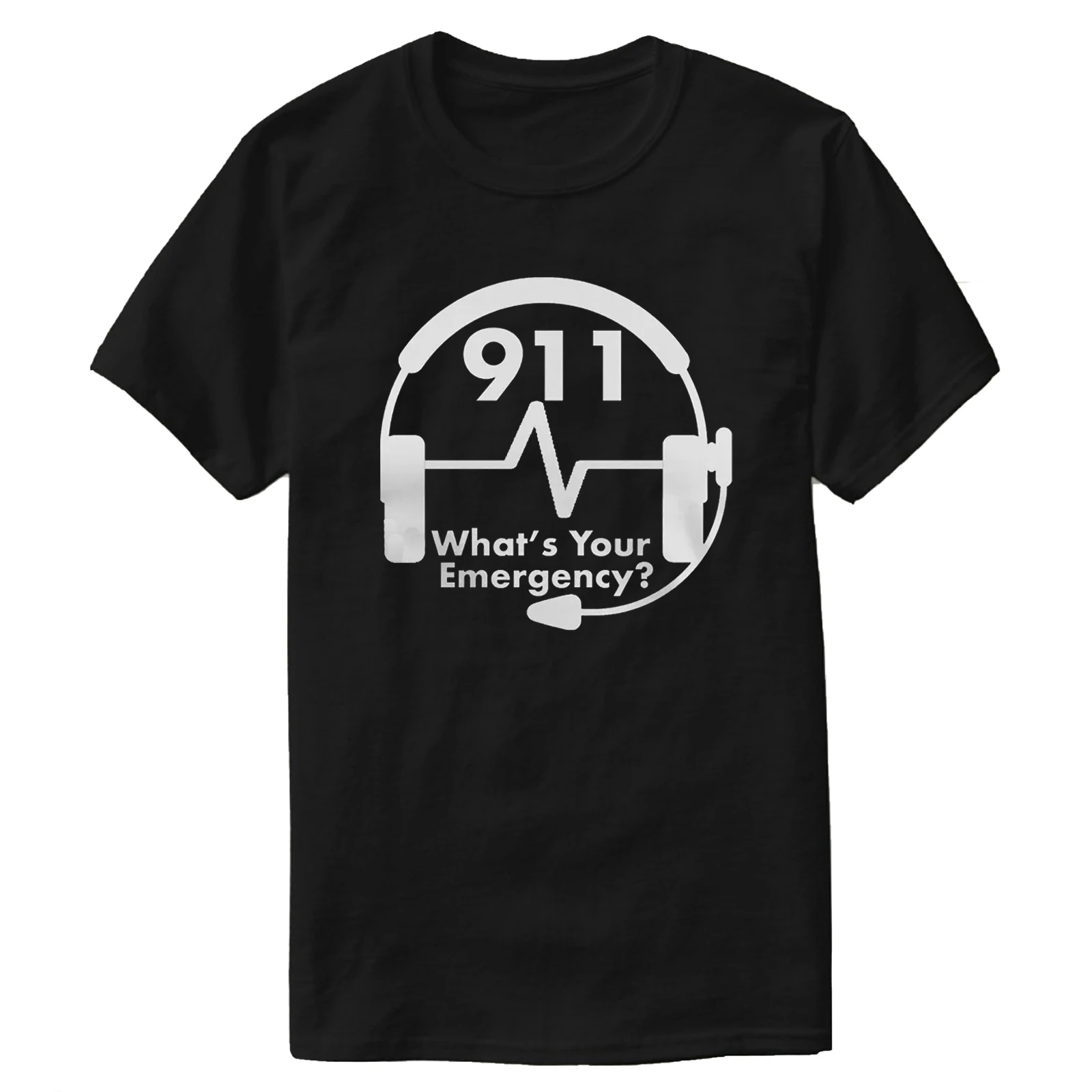 911 Dispatcher Whats Your Emergency T-Shirt 100% Cotton O-Neck Short Sleeve Summer Casual Mens T-shirt Size S-3XL