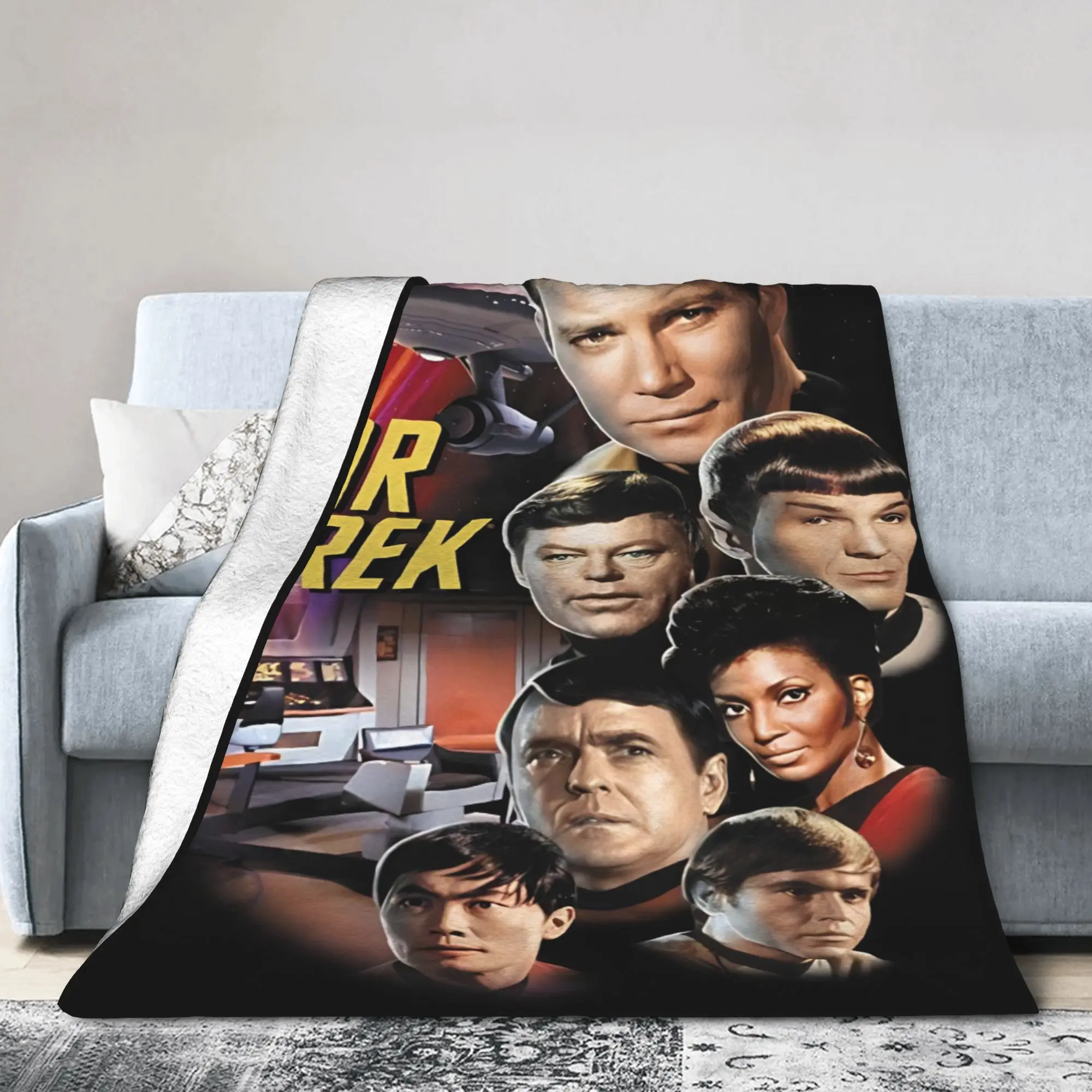 Stars Treks Groups Super Warm Blankets Starfleet Movie Travel Plush Throw Blanket Couch Chair Flannel Bedspread Sofa Bed Cover