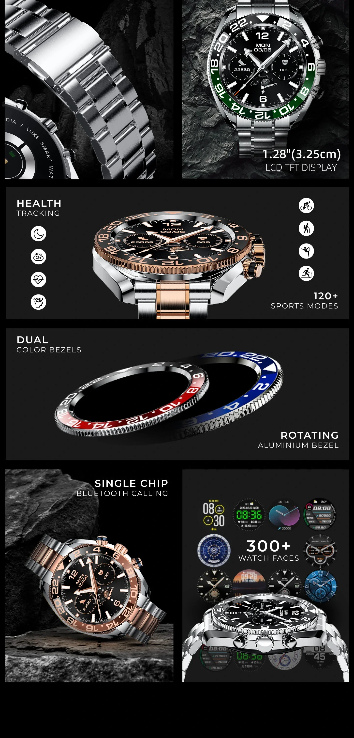 Aiweile AW35 Smart Watch for Men 2024 Watch Korean Support Military Waterproof Bluetooth Call Digital Sport Business