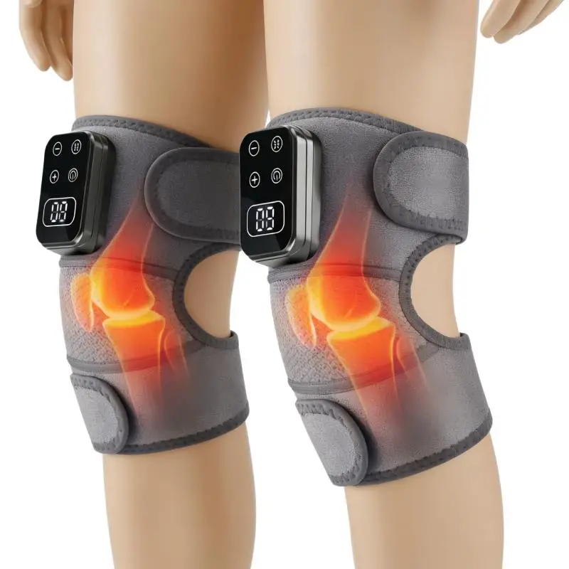 

1/2Pcs Cordless Thermal Knee Pad Knee Shoulder Massager Vibration Leg Arm Joint Brace Muscle Relax Joint Brace Muscle Relaxation