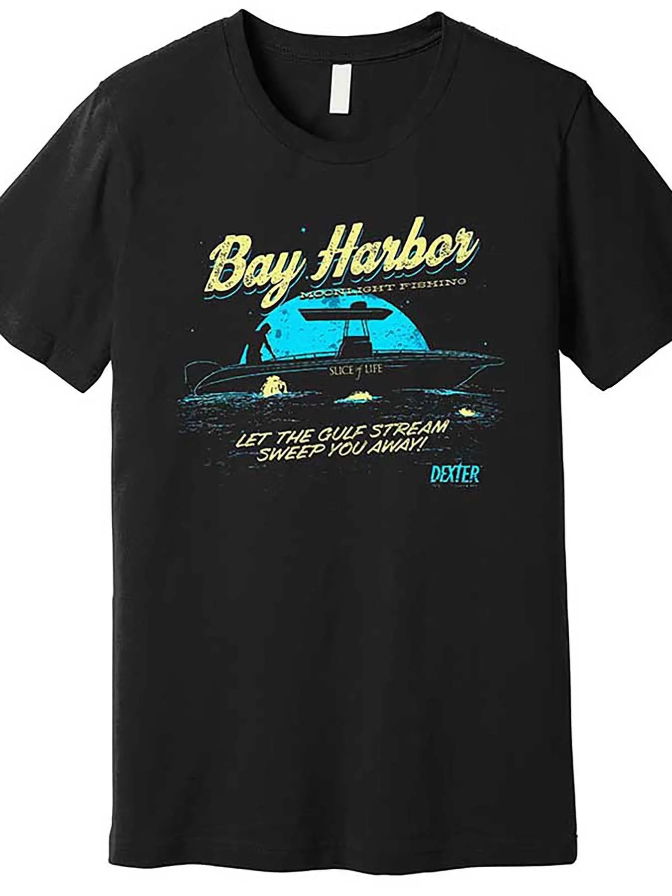 

"Bay Harbor Charters" & "Let The Old Ship Stream" T-Shirt 100% Cotton O-Neck Short Sleeve Summer Casual Mens T-shirt Streetwear