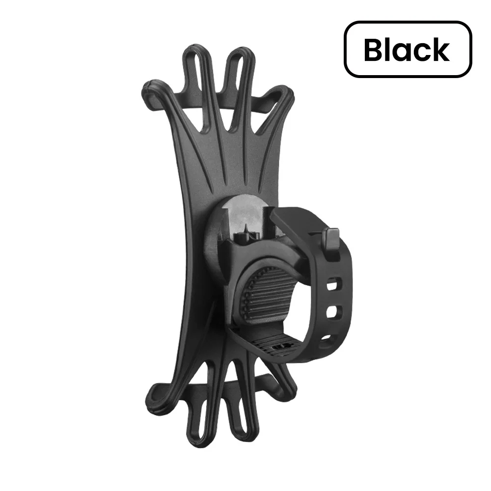 360° drehbarer Handy-Fahrrad- und Motorradhalter, Silikon-Fahrrad-Navigationshalter, Stützständer für iPhone, Samsung, Xiaomi