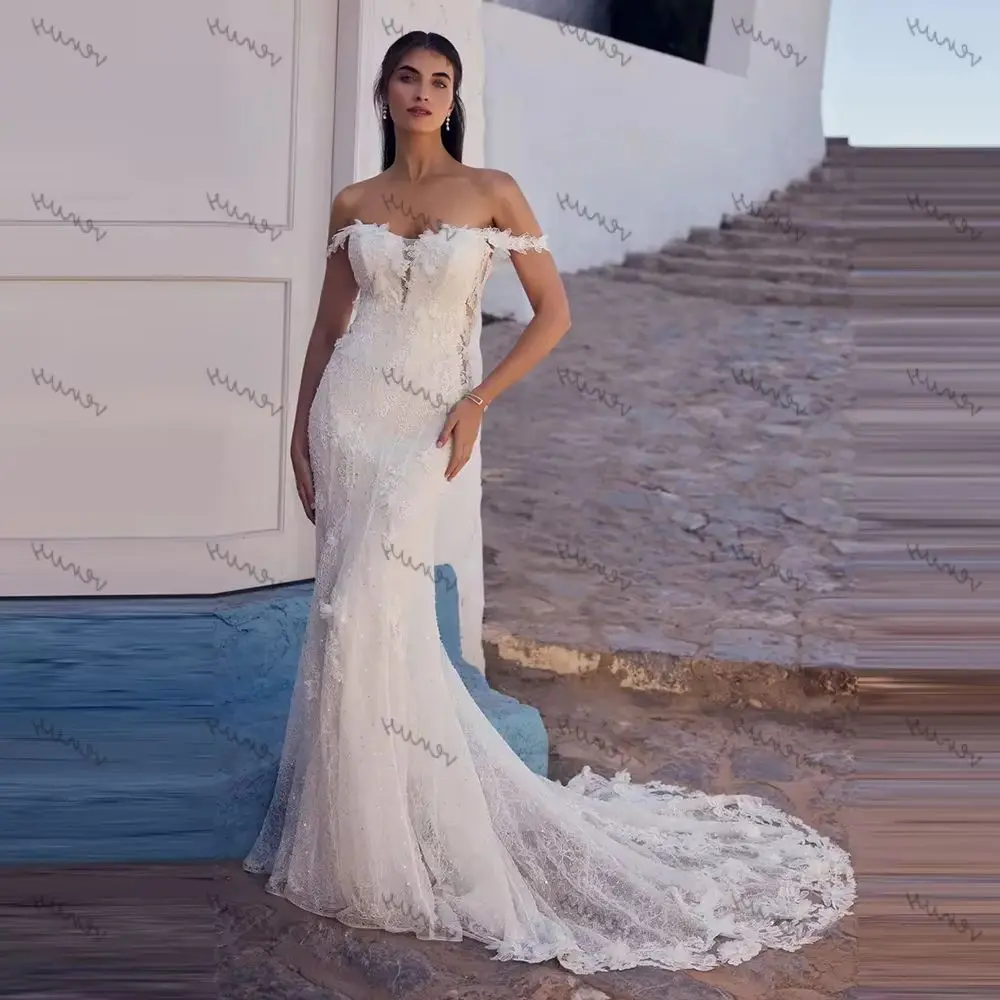 Pretty Wedding Dresses Luxury Bridal Gowns Lace Appliques Off The Shoulder Mermaid Backless Vestidos De Novia Customized 2026