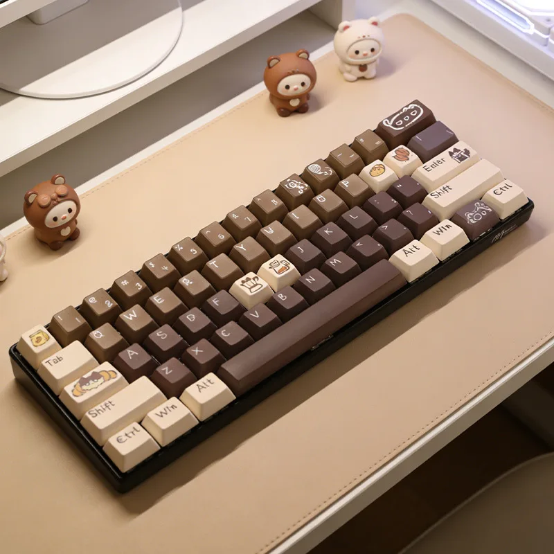 Muppet coffee keycap cute original PBT sublimation magnetic axis custom mechanical keyboard cap gift