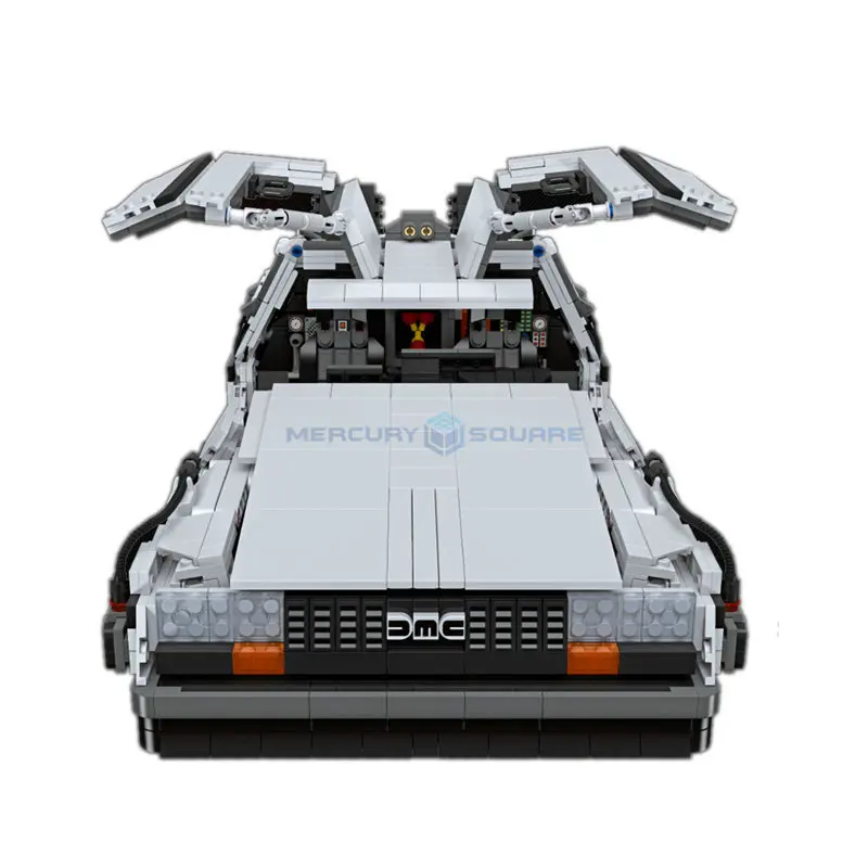 Auto d\'epoca Ritorno al futuro DeLorean DMC-12 Time Machine MOC 92004 Esperto creativo Mattoni Modello di veicolo Regali