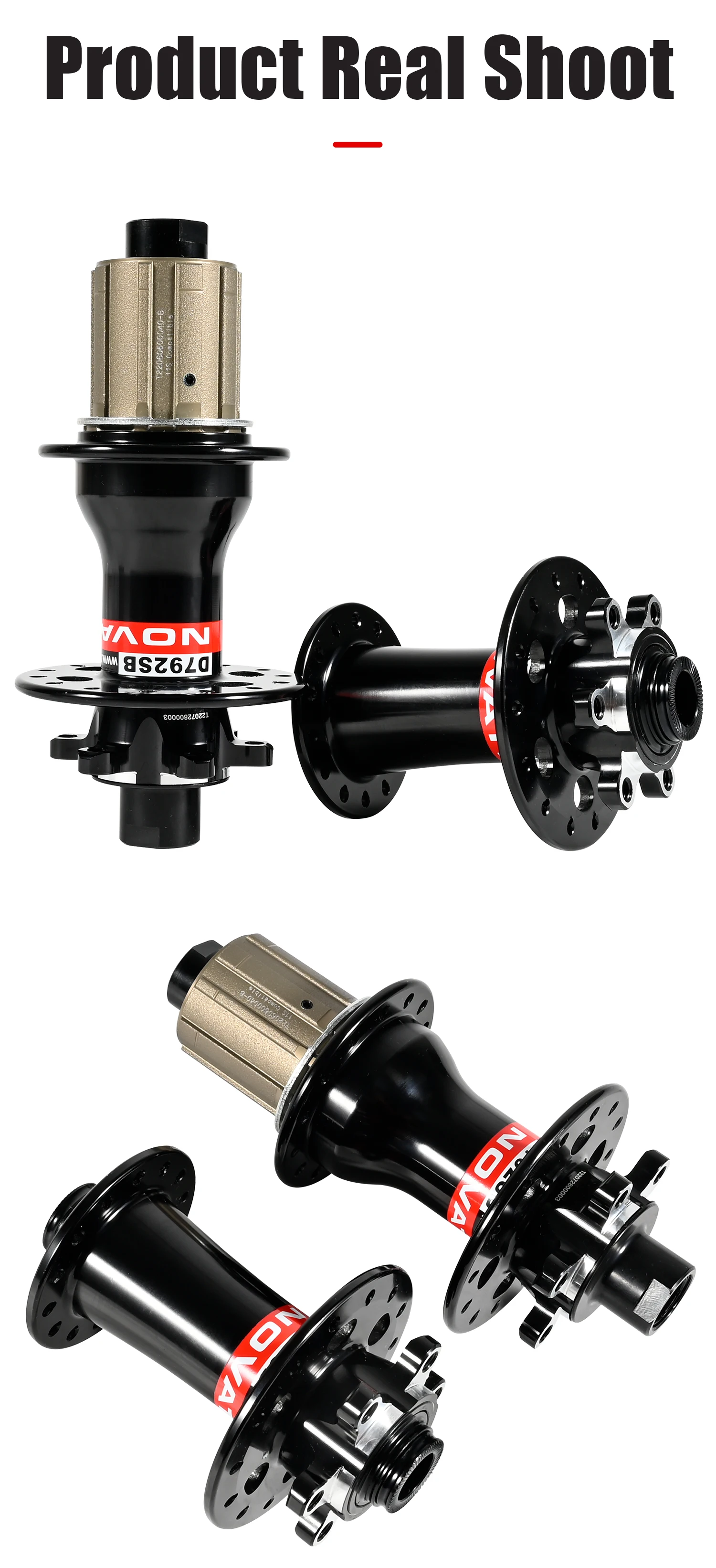 Novatec D791SB D792SB MTB Rennrad Fahrrad Scheibenbremsnaben 100x12 142x12 100x9 135x10 6-Loch 24/28/32H Center Lock QR 8 9 10 11 Fach – Detail 12