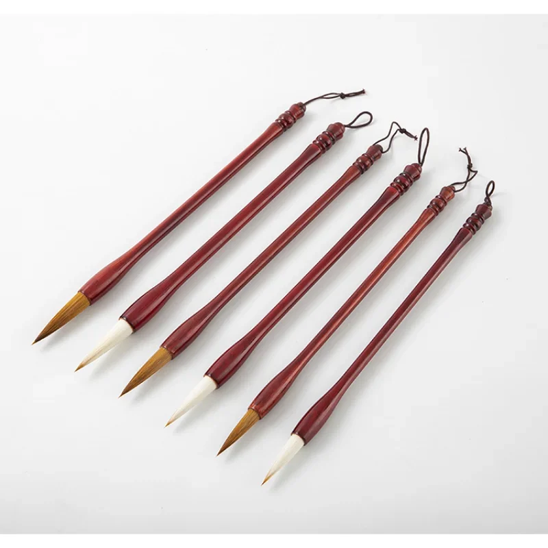 中国の書道、クマの毛、水墨画ペン、長いピーク、定期的で実行中のスクリプト用の大きなホッパー型ブラシ