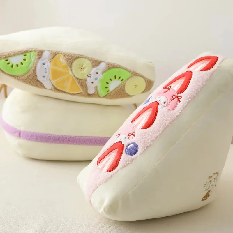 サンリオ クロミ マイメロディ シナモロール サンドイッチぬいぐるみフィギュア枕クッションソフトぬいぐるみソファ装飾女の子のおもちゃ誕生日プレゼント