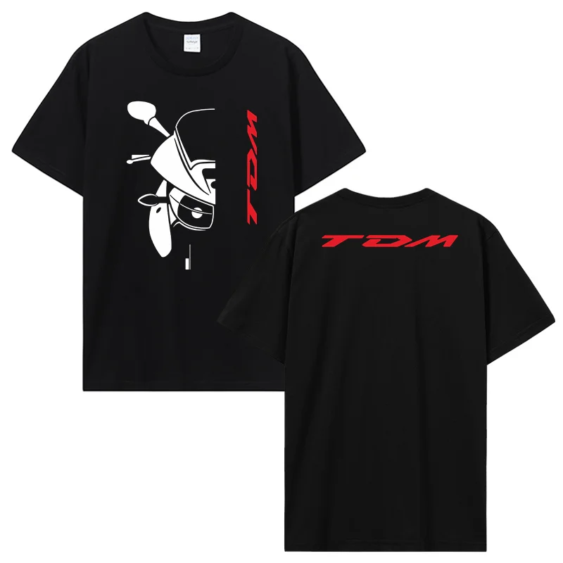 Double Side Yama Tdm 900 Car Auto T-Shirt Men's Clothing Summer Casual O-collar T Shirt Fashion Streetwear Cotton Tshirt Tops