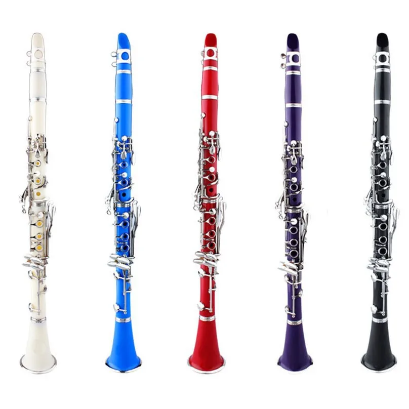 

Clarinet Bb,17 key， colored black pipe gift, Western wind instrument, wind instrument