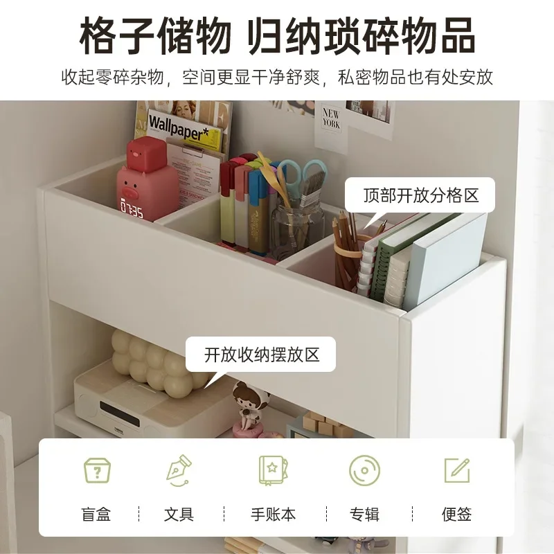 Desktop Shelves ins Cream Wind Student Dormitory Multifunctional Simple Bookcase