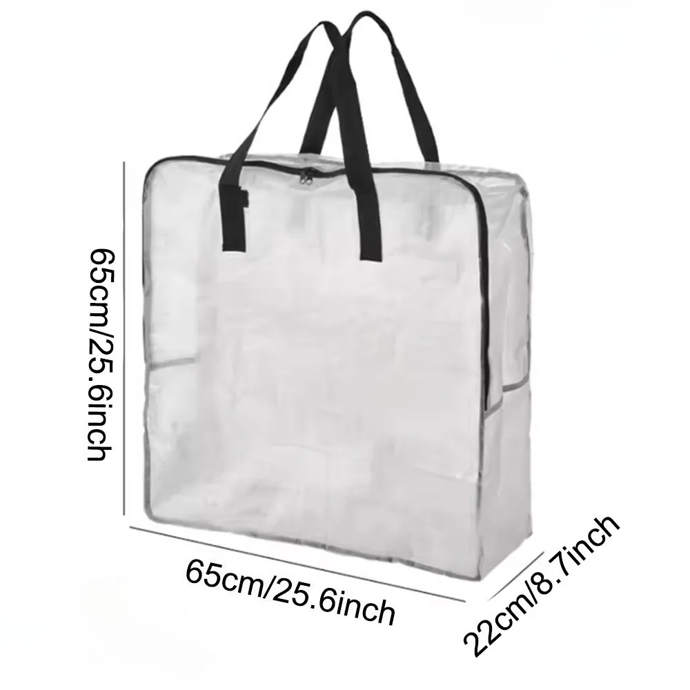 3 قطع من أكياس التخزين الكبيرة المقاومة للماء وقابلة لإعادة الاستخدام وأكياس الغسيل ذات السحاب شديدة التحمل وتنظيم المنزل وتخزين الأدوات المنزلية